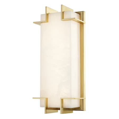 Hudson Valley Lighting Delmar 1 Light Wall Sconce 6.5 In. Aged Brass 3915-AGB