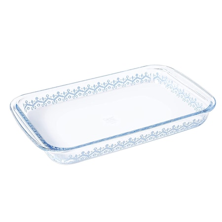 Spice By Tia Mowry 3.1 Quart Spicy Cloves Glass Rectangular Baker 136563.01