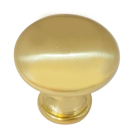 Laurey 1 3/8in Hollow Steel Knob - Satin Brass 54604