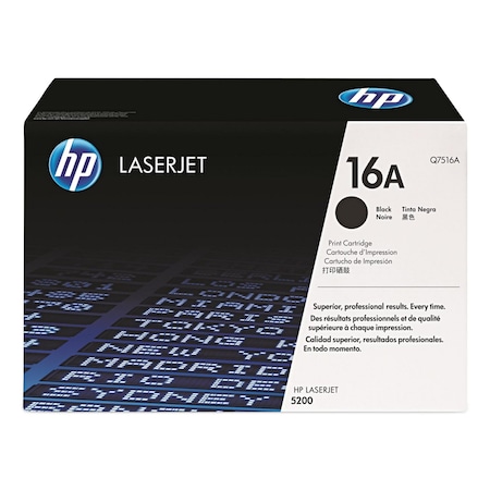 Hp Toner Cartridge, Black Q7516A