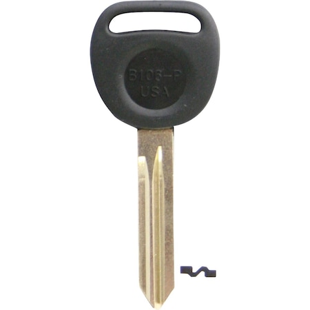 Ilco GM Nickel Plated Automotive Key B106-P / B106P, 5PK IAJ00000703