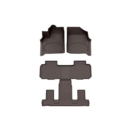 Weathertech Cocoa, Front and Rear FloorLiner HP 471228-1-2IM