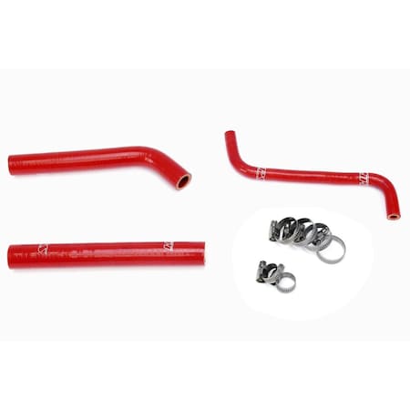 Hps Performance High Temp Reinforced Silicone Radiator Coolant Hose Kit, Red,  57-1376-RED