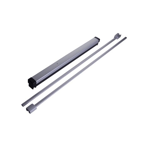 Adams Rite Narrow Stile Surface Vertical Rod Exit Device, For Aluminum Applications, 36 In., Satin Stainless S 8200-36-US32D