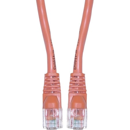 Cable Wholesale 5 ft. Cat5e Orange Ethernet Patch Cable, Snagless - Molded Boot 10X6-03105