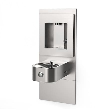 Elkay ezH2O Vandal Resistant Bottle Fill Station w/ Integrl Soft Sides Fountain Filtered Non-Ref Stainless LZLMSN-EDFPVM214DK