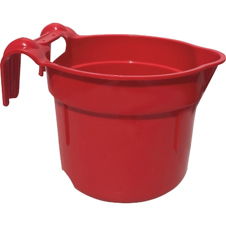 Tuff Stuff Products 10 Qt. Red Round Over the Fence Feeder RDH-RD