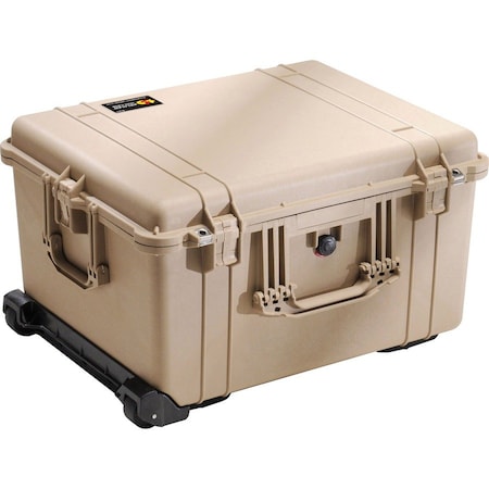 Pelican Desert Tan Protective Case, 24.76"L x 19.57"W x 13.9"D 1620NF