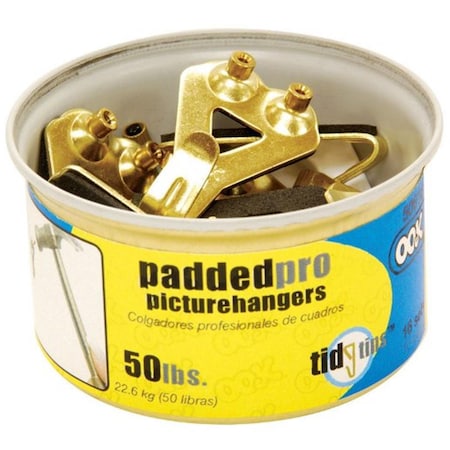 Ook 50616 50 lbs Pro Padded Picture Hanger Tidy Tin 5568076