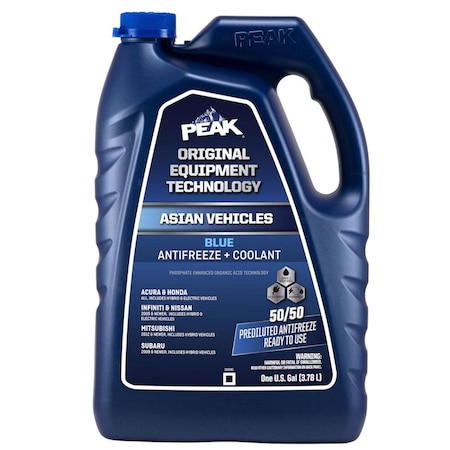 Peak Asian Blue 50/50 Antifreeze/Coolant 1 gal PABB53