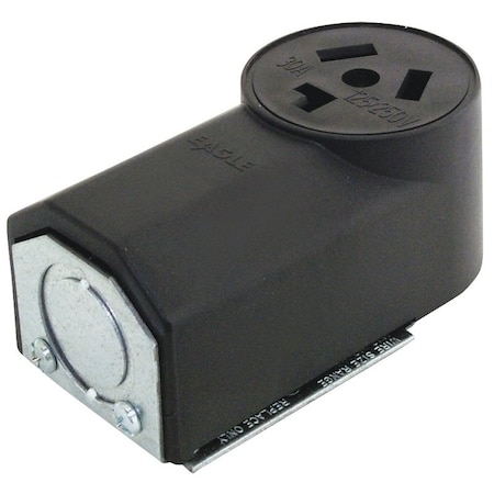 Eaton Wiring Devices Straight Blade Receptacle, 10-30R, 30 A, 125/250V AC, 3 Pole, 3 Wire, Flush Mount, Non-Grounded 125