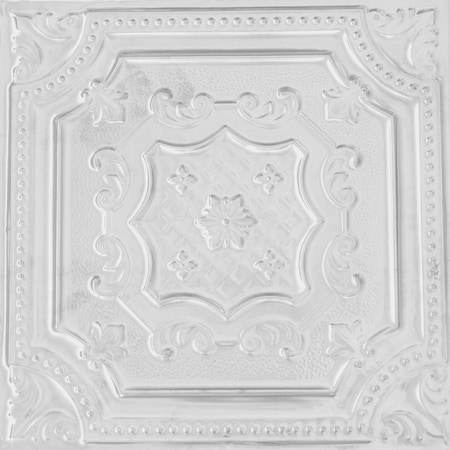 Shanko All Day Tony Pattern 612 White Surface Mount Powder Coated Standard Ceiling Tiles, 12PK ADT612-NU-STD-WHT-12