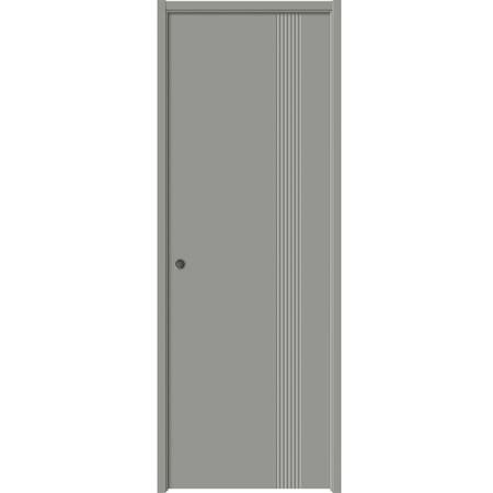 Sartodoors Sliding Pocket Door 18 x 84 inches, BASIC 0111 Dove Grey, Kit Rail Hardware, Solid Wood Interior BASIC0111PD-MAG-1884