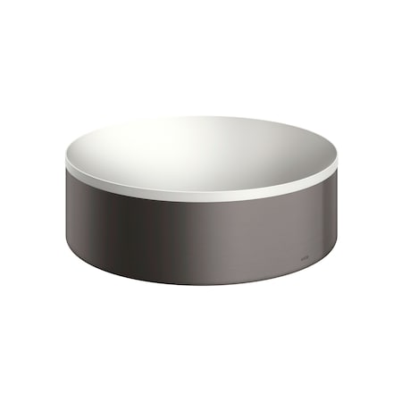 Axor Suite Sinks Round Sink without Overflow, 11 3/4" in Brushed Black Chrome 42000340