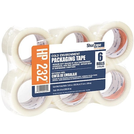 Zoro Select Packaging Tape, 1.9 mil, Clear, PK24 101281