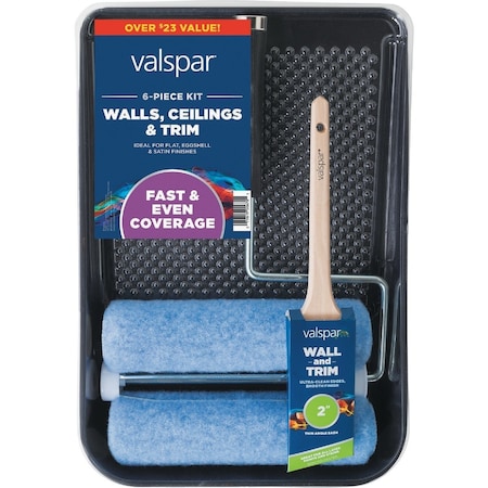 Valspar Walls Ceilings & Trim Paint Roller Kit, 6-Piece 889905960