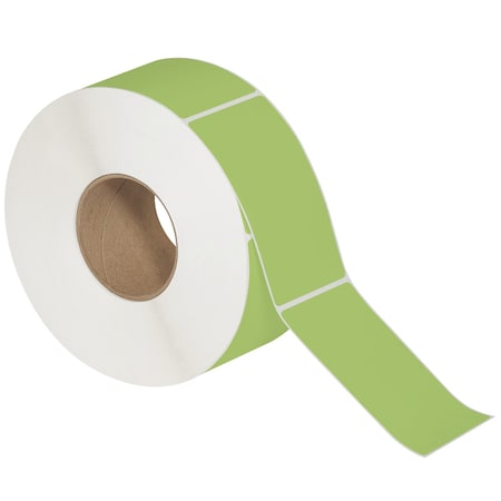 Tape Logic 3 x 5in Green Direct Thermal Labels THL554