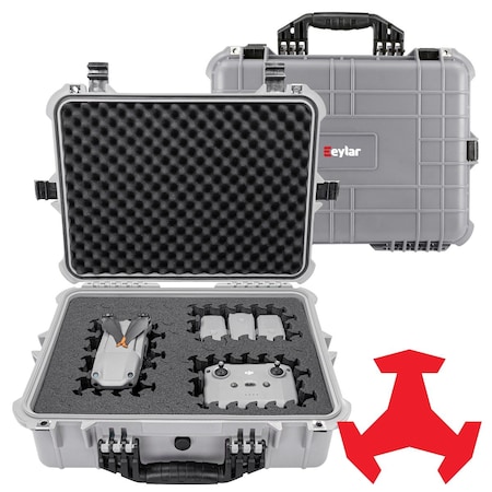 Eylar 20in Large Hard Case Equipped With Ragar Reconfigurable & Reusable XP Crosslinked Foam Insert SA00002-GRA-RG-XP