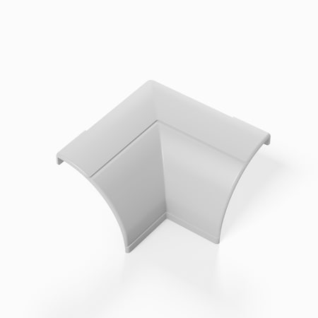 D-Line 0.87x0.87in White Internal Bend, 5PK US/FLIB22QSW-5PK