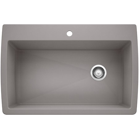 Blanco Diamond Super Single Dual Deck, Metallic Gray 440193