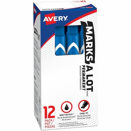 Avery Markers, Broad Tip, 12 PK 08886