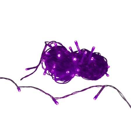 Elegani 100 LED String Purple Lights with Clear Wire - 33ft Plug-In Indoor Outdoor Fairy Lights PH-100-LD-PPL