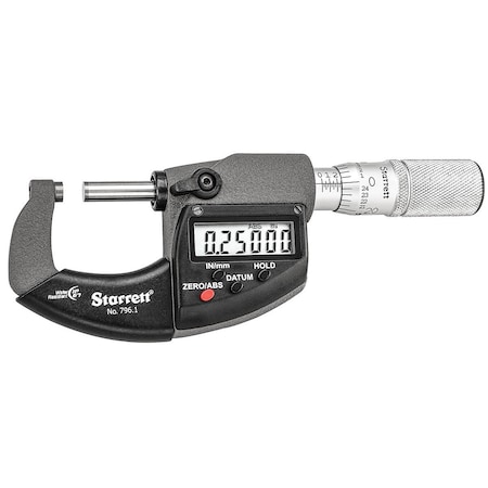 Ls Starrett ELECT. MIC.- OUTSIDE IP67 0-1in NON-OUTPUT 796.1XFL-1