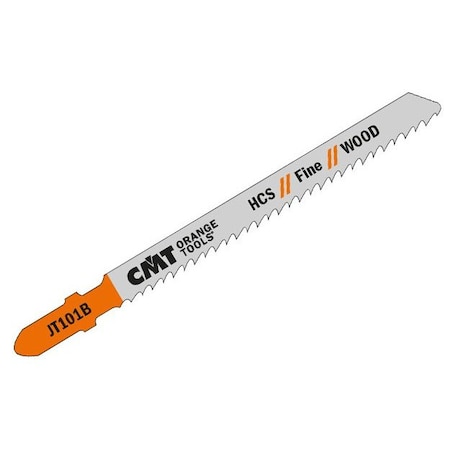 Cmt JIG SAW BLADES WOOD/FINE STRAIGHT (HCS) 4inx 10TPI (5-PCS.) JT101B-5