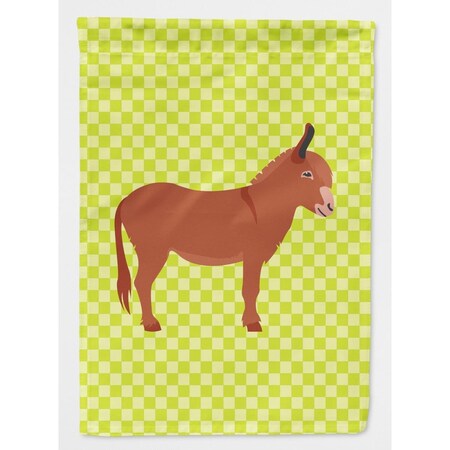 Carolines Treasures Irish Donkey Green Garden Flag BB7674GF