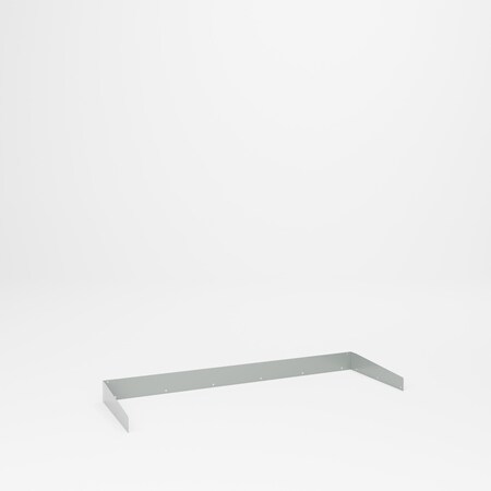 Pucel Side & Back Stop, 72 in L x 5 in H x 24 in D, Putty 2472