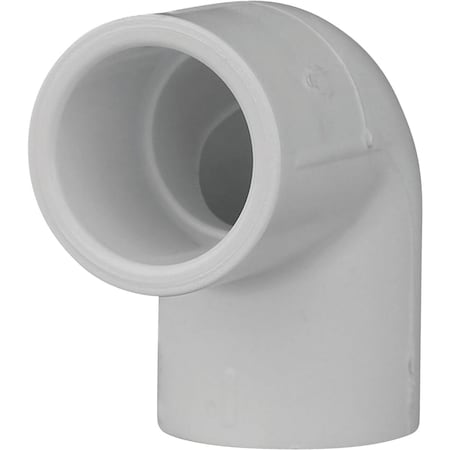 Charlotte Pipe And Foundry 1/2'' SlipxSlip Schedule 40 90 Deg. PVC Elbow, 1/4 Bend PVC 02300 0600HA