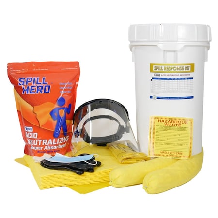 Xsorb Spill Kit, Acid Neutralizer, 6.5 gal. XK600N