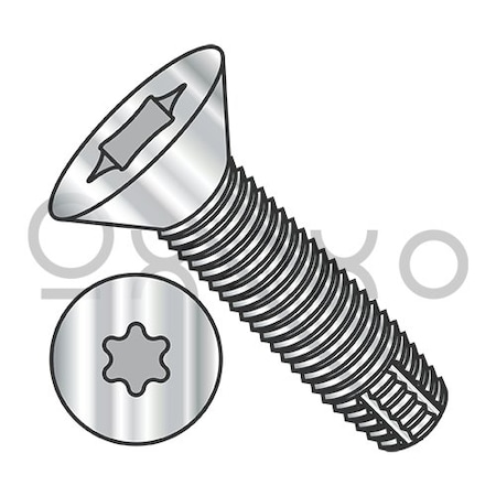 Oxoxo 5/16-18X1 1/4 Six Lobe Flat Thread Cutting Screw Type F Fully Threaded 18-8 Stainless Steel, 700PK 413145