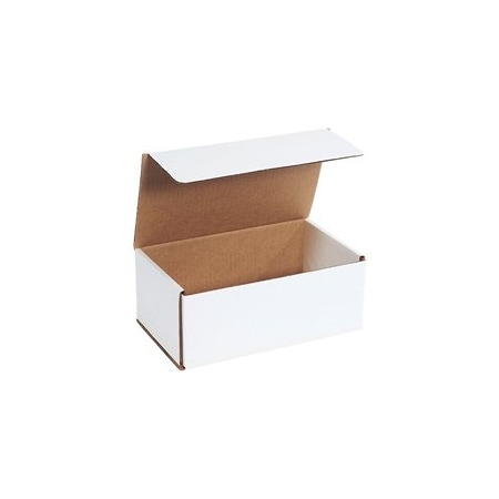 Bubblefast 50-10 x 6 x 4'' White Corrugated Mailers, 50PK BFM1064