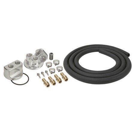 Derale 15715 0.75 in.-16 Oil Filter Relocation Kit DER15715