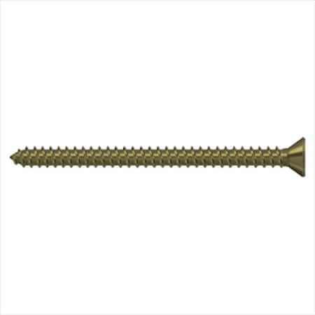 Deltana #9, Wood Screw, Plain Brass SCWS925U5