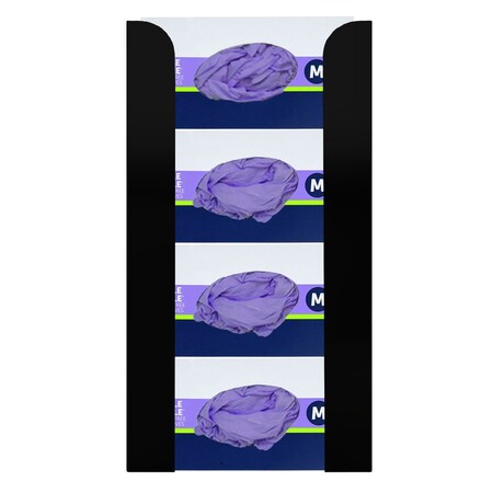 Origin Dispensing Solutions Glove Dispenser-Quad-Stackable-Steel-Black GL44X04BK