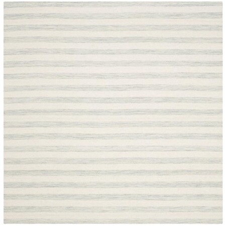 Safavieh Dhurries Square Area RugLight Blue & Ivory 6 x 6 ft. DHU575G-6SQ