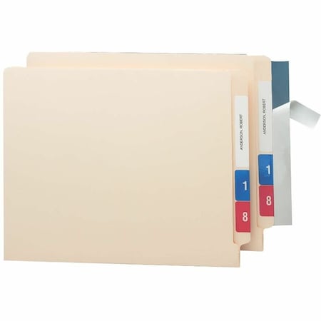 Smead Seal & View File Folder Label Protector, Clear Laminate, 8 X 1-11/16, 100PK 67608