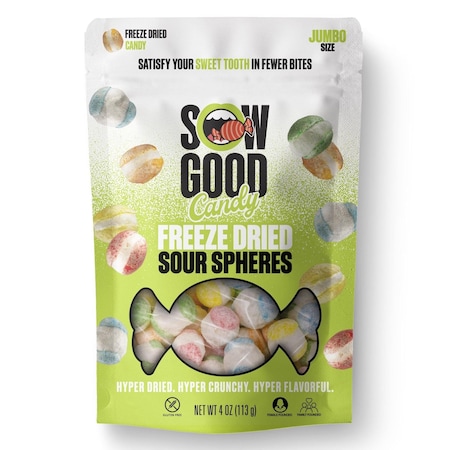 Sow Good Freeze Dried Sour Spheres Candy Bites 4 oz 26005554