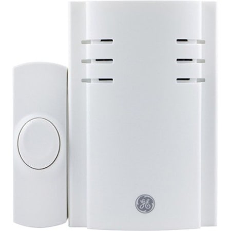 Ge Plug-In Eight-Chime Wireless Door Chime - Wireless - 150 ft - White 19299
