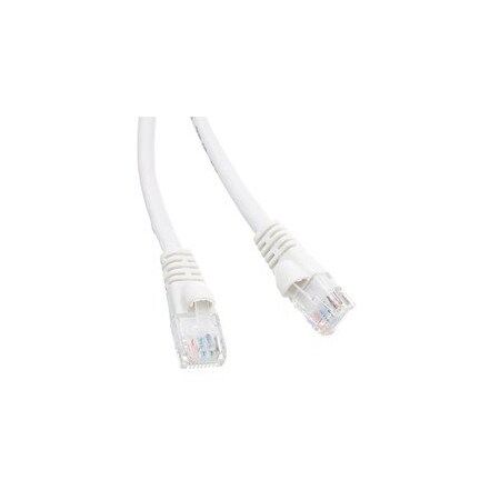 Cable Wholesale Cat6a White Copper Ethernet Patch Cable, 10 Gigabit, Snagless/Molded Boot, POE Compliant, 500 13X6-09135