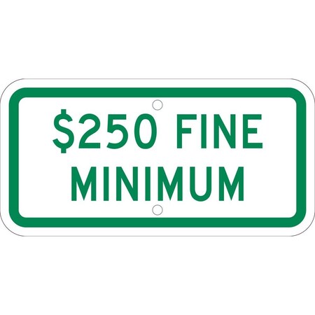 Nmc State Handicapped Parking Plaque $250 Fine Minimum, TMAS16J TMAS16J