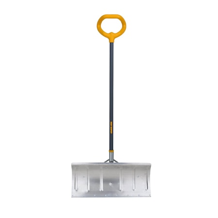 True Temper 20 in. Snow Pusher, Extra-wide Aluminum Blade, Steel Wear Strip, Ergonomic VersaGrip 1645000