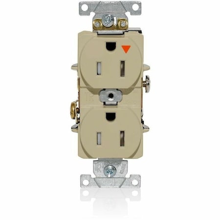 Leviton IG Dup Rec 15A 125V TR Ivr T5262-IGI