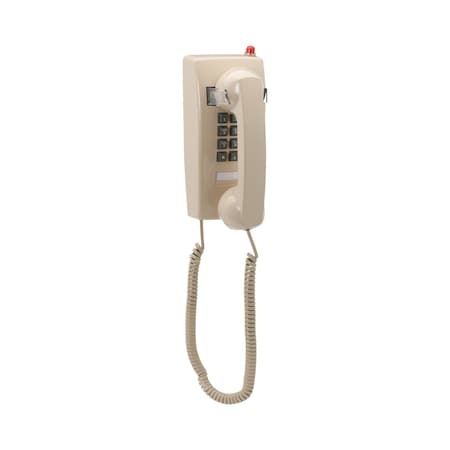 Zoro Select Standard Wall Phone, Beige, Msg Indicator T-25 CRM w/MW