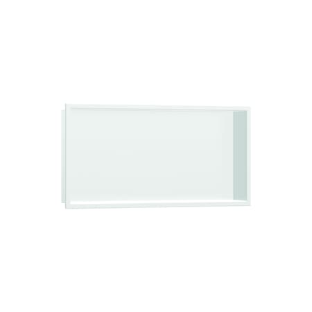 Hansgrohe XtraStoris Original Wall Niche with Integrated Frame 12"x 24"x 4" in Matte White 56064700