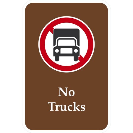 Lyle No Trucks (W/Sym), 12x18, Engineer Grade, Brown G-3823-EG_12x18