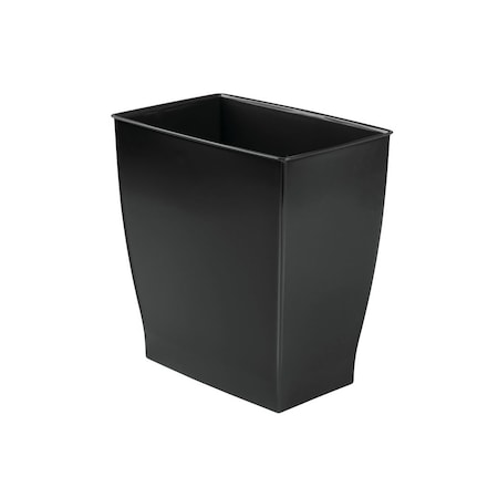 Idesign Wastebasket Mono 13 gal Black Plastic Rectangular Black 64772