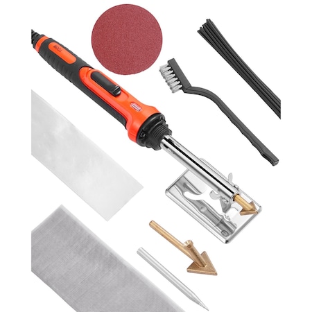 Vevor Plastic Welder Kit 60W/100W Plastic Welding Kit with 3 Tips & 20 Rods XCER-01